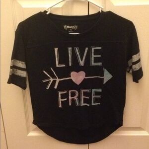 🔹Live Free Jersey-Style T-shirt Girl’s Size 10